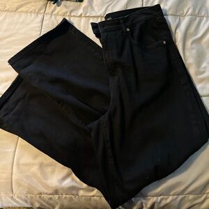 wild fable Black Wide-Leg High-Rise Jeans